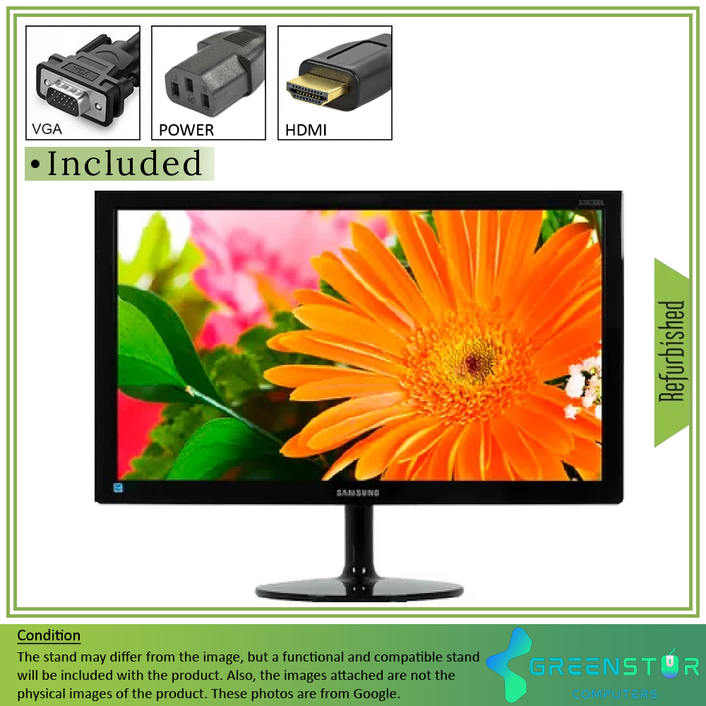 Refurbished(Good) - Samsung S24C350HL 23" Widescreen 1920x1080 LED Backlight IPS LCD Monitor | VGA D-Sub, HDMI