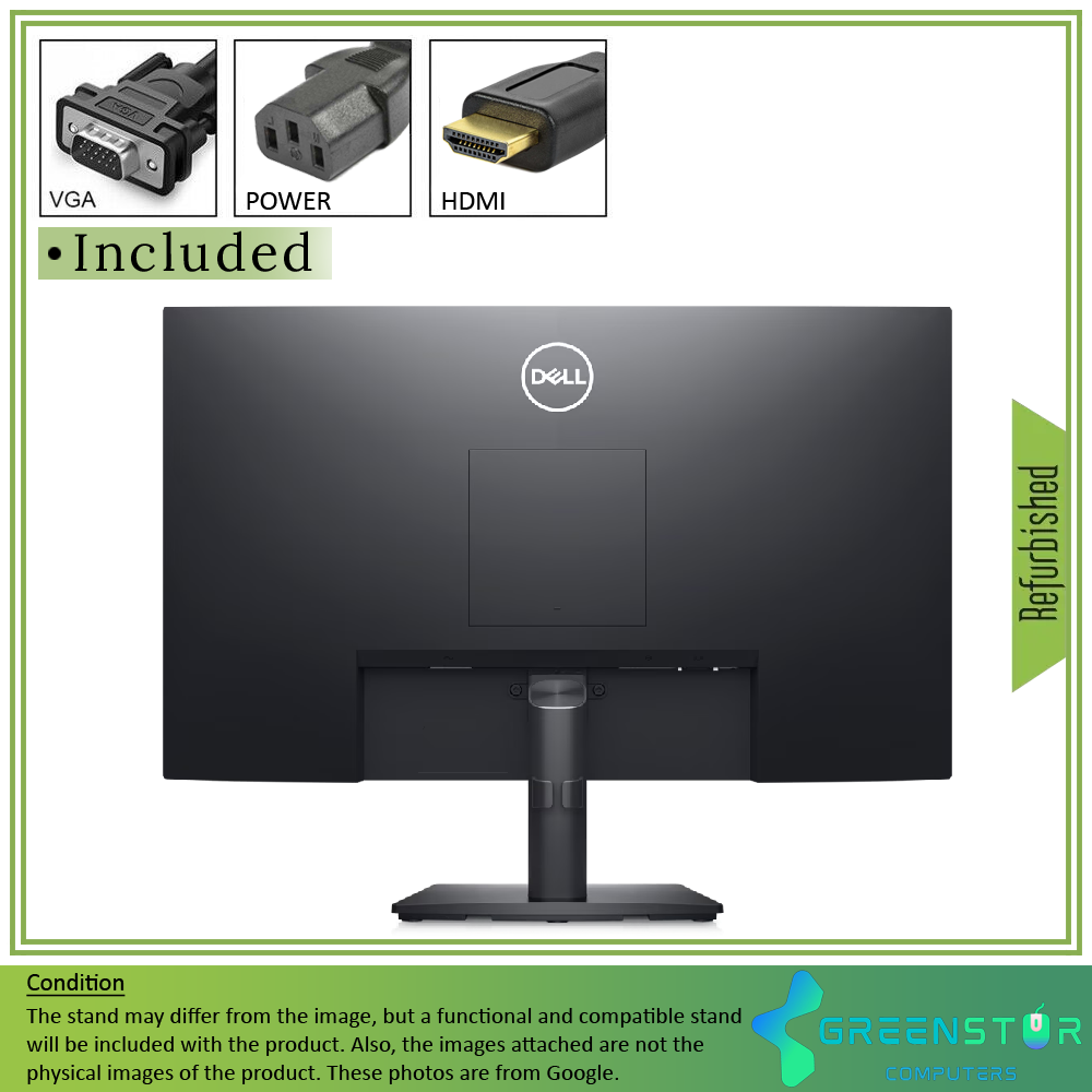 Refurbished(Good) - Dell E2423HN 23.8" Widescreen 1920x1080 Full HD LED Backlight VA LCD Monitor | VGA D-Sub, HDMI