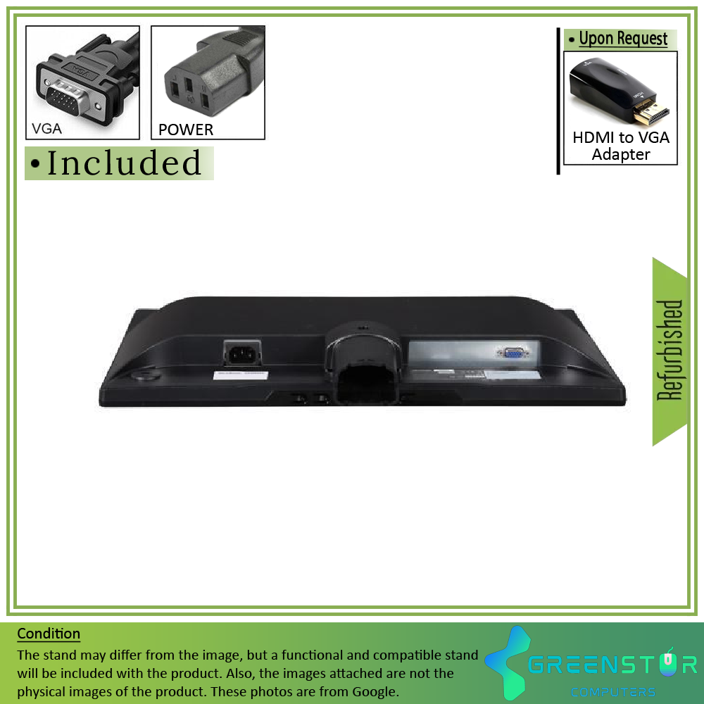 Refurbished(Good) - ViewSonic VA2055Sa 20" Widescreen 1920x1080 Full HD MVA LED Monitor | VGA D-Sub