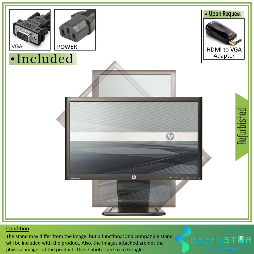 Refurbished (Good) - HP Compaq LA2306x 23" Widescreen 1920x1080 WLED-Backlight LCD TN Monitor | VGA, DVI, and DisplayPort