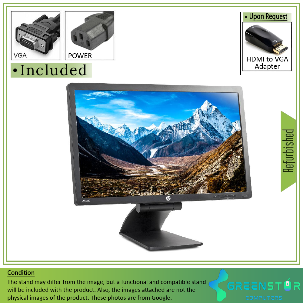 Refurbished(Good) - HP Z Display Z23i 23" 1920 x 1080 Full HD LED Backlit LCD IPS Monitor : VGA | DVI |  Display port 1.2