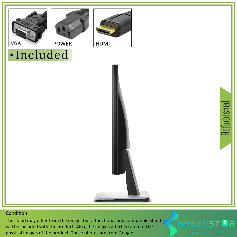 Refurbished(Good) - Dell SE2416H 23.8"Widescreen ‎1920x1080 Full HD Screen LED Backlight IPS Monitor | VGA D-Sub, HDMI 1.4