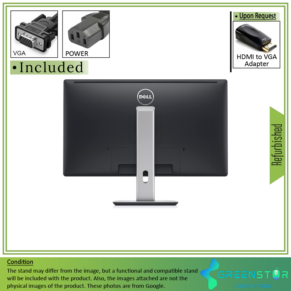 Refurbished(Good) - DELL P2714HC 27" Widescreen 1920x1080 FHD LED Backlight LCD IPS Flat Panel Monitor | VGA, DVI, DisplayPort