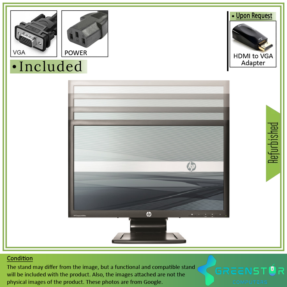 Refurbished (Good) - HP Compaq LA2306x 23" Widescreen 1920x1080 WLED-Backlight LCD TN Monitor | VGA, DVI, and DisplayPort