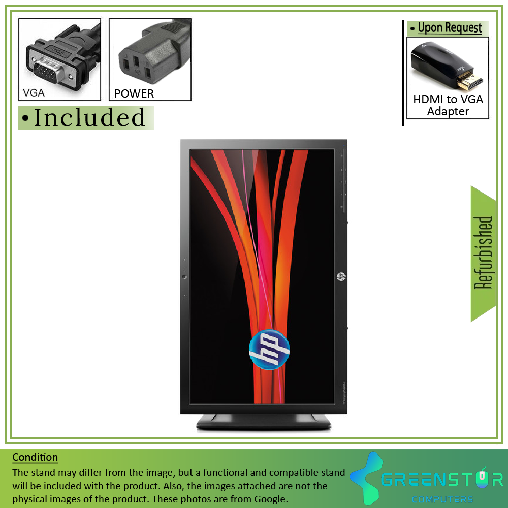 Refurbished(Good) - HP Compaq LA2206xc 21.5'' Widescreen 1920x1080 FHD Webcam LED Backlight TN LCD Monitor : VGA D Sub | DVI-D | Display port