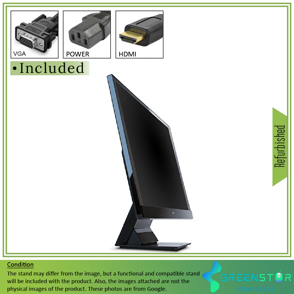 Refurbished(Good) - Viewsonic VX2370SMH-LED 23"Widescreen 1920x1080 LED Backlight AH-IPS Panel Monitor | VGA D-Sub, DVI- D, HDMI 1.4