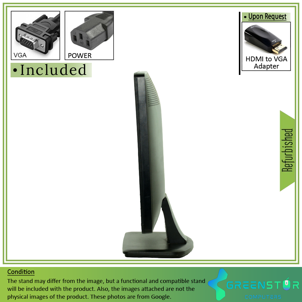 Refurbished (good) - Dell E1913S 19" Squre 1280x1024 HD LED backlight TN LCD Monitor : VGA D Sub