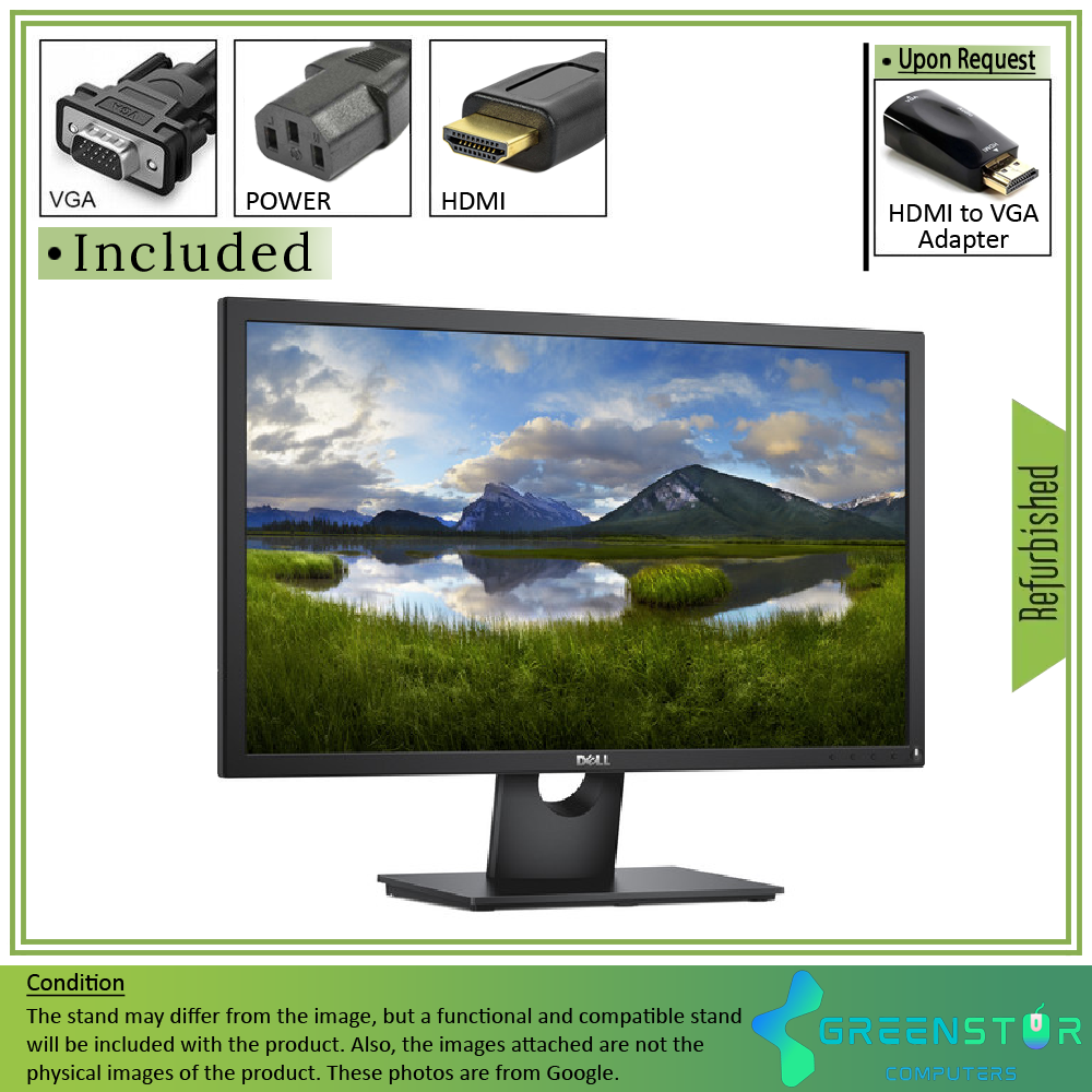 Refurbished(Good) - DELL E2418HN 23.8" Widescreen 1920x1080 LED Backlight LCD IPS Panel Monitor : VGA | HDMI 1.4