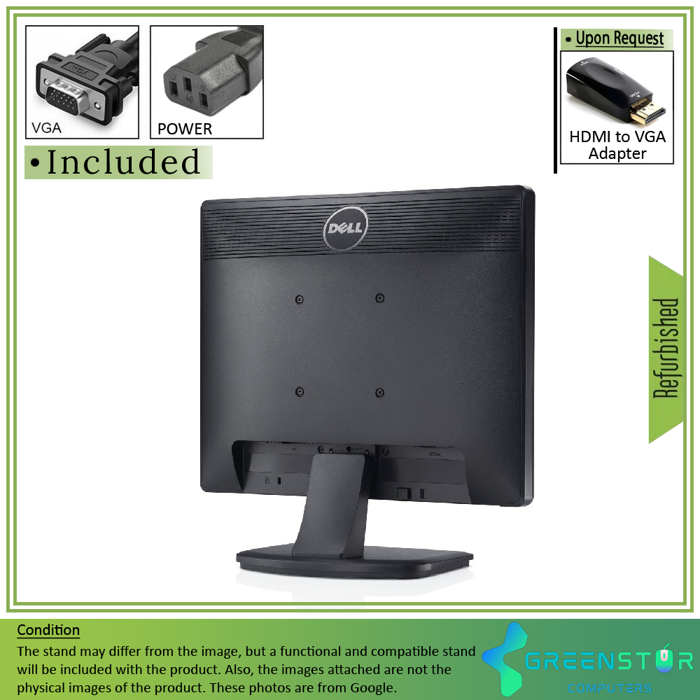 Refurbished (good) - Dell E1913S 19" Squre 1280x1024 HD LED backlight TN LCD Monitor : VGA D Sub