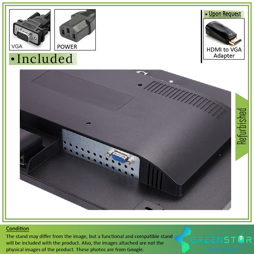 Refurbished(Good) - ViewSonic VA1917a 19" Widescreen 1366x768 LED Backlight LCD TN Monitor : VGA