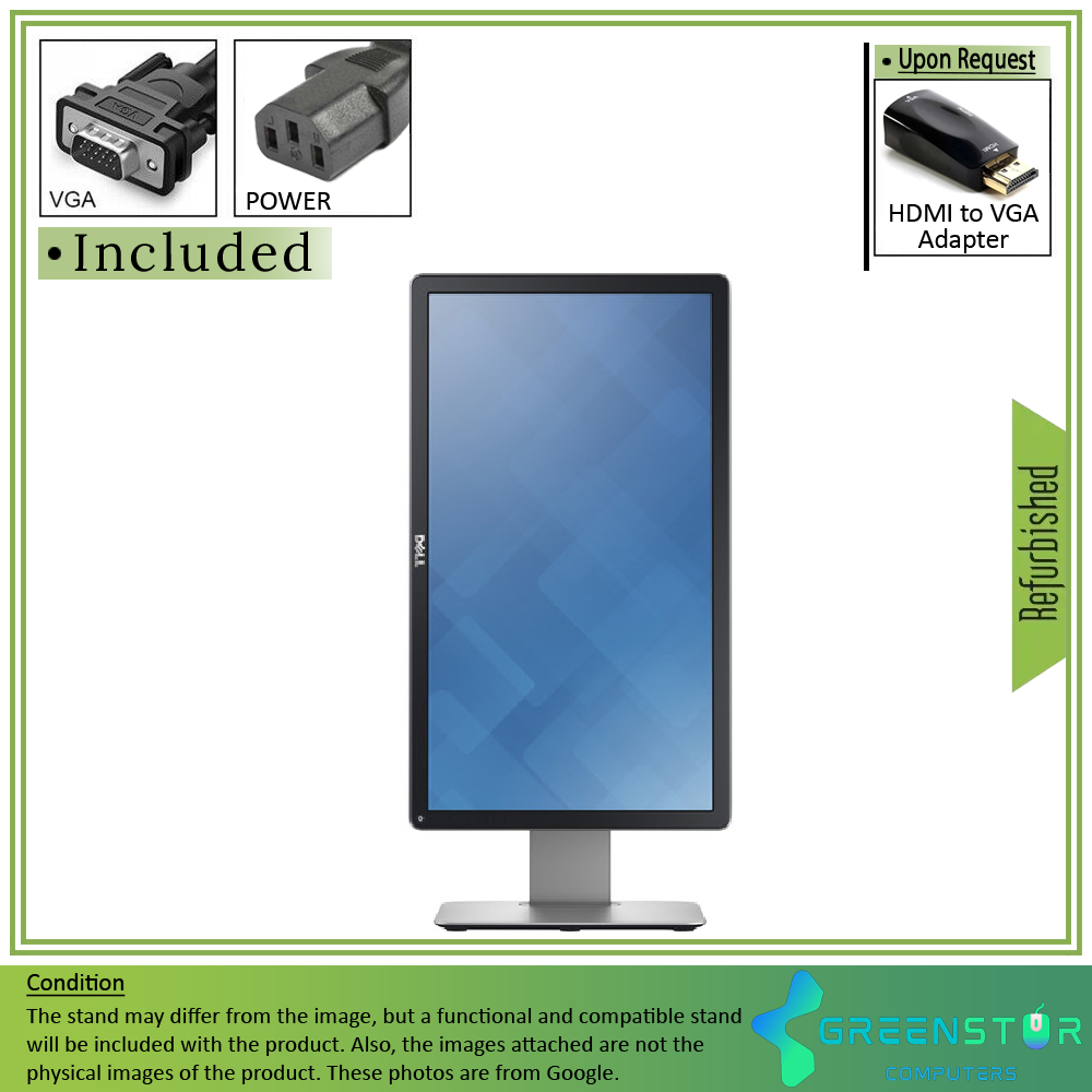 Refurbished(Good) Refurbished(Good) - Dell P2014H 19.5" Widescreen 1600 x 900 HD+ LED Backlight IPS LCD Monitor | VGA,DVI, Displayport