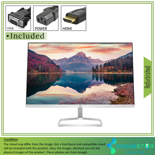 Refurbished(Good) - HP M22F 22'' Widescreen 1920x1080 Full HD LED Backlight IPS LCD Monitor | VGA D-Sub |HDMI