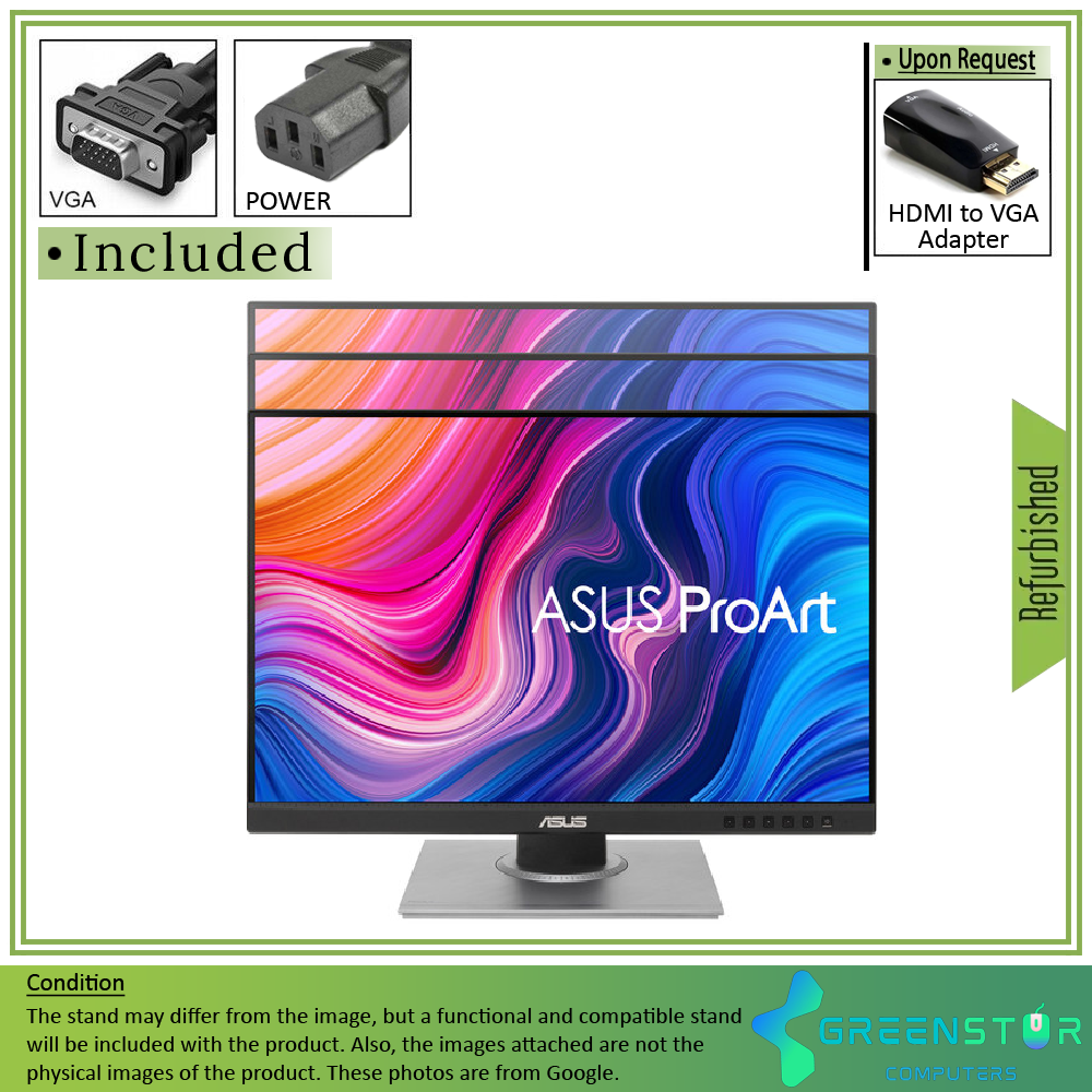 Refurbished(Good) - ASUS ProArt DisplayPA248QV 24"Widescreen 1920x1200 LED Backlight IPS LCD Monitor : VGA D-Sub | DisplayPort1.2 | HDMI 1.4