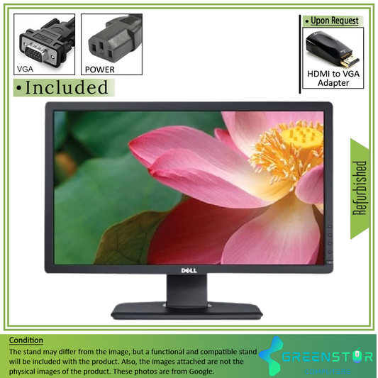 Refurbished(Good) - Dell Professional P2212H 22" Widescreen 1920x1080 FHD LED backlight LCD Monitor