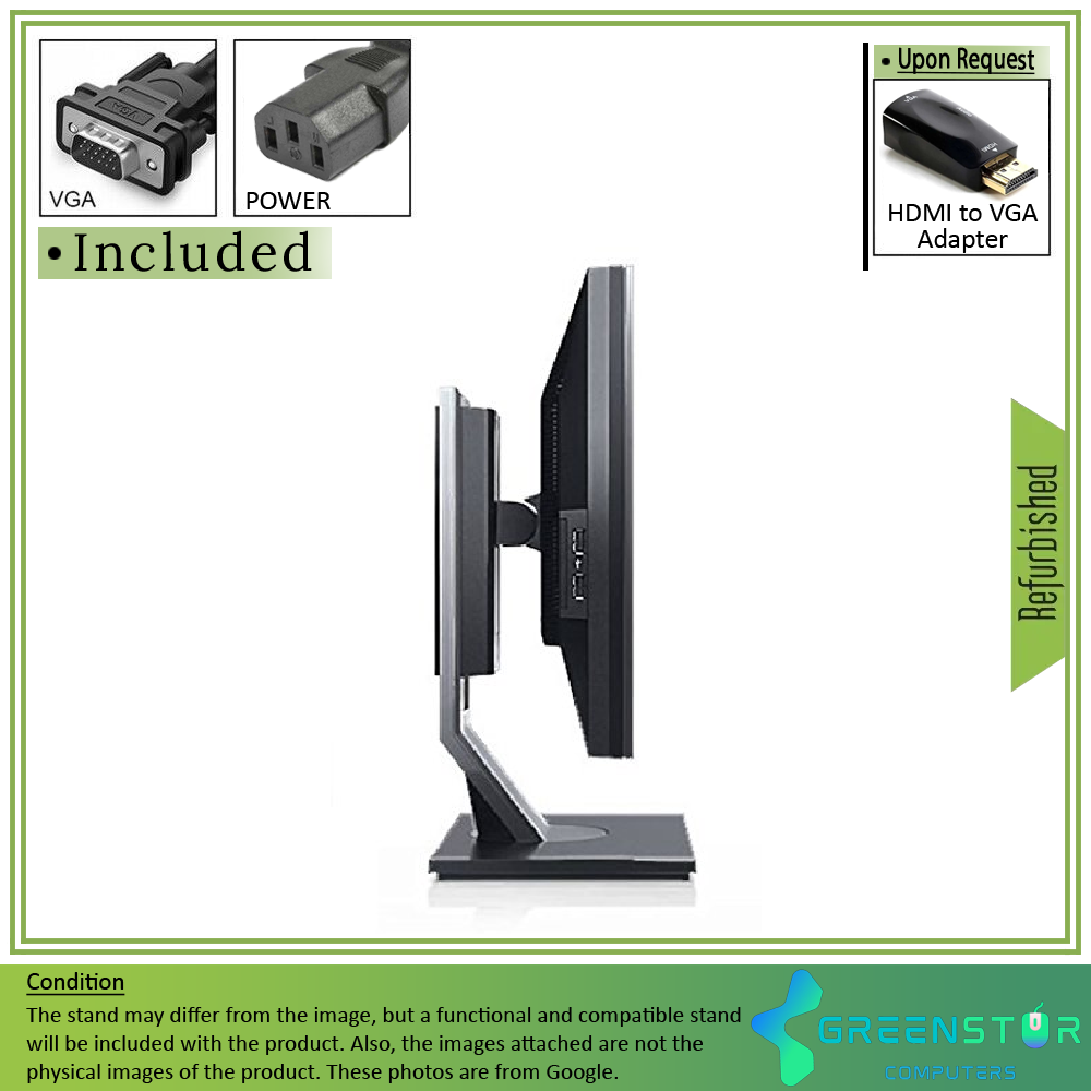 Refurbished(Good) - Dell Professional P1911 19" Widescreen 1440x900 HD LED Backlight LCD TN Panel Monitor | VGA, DVI