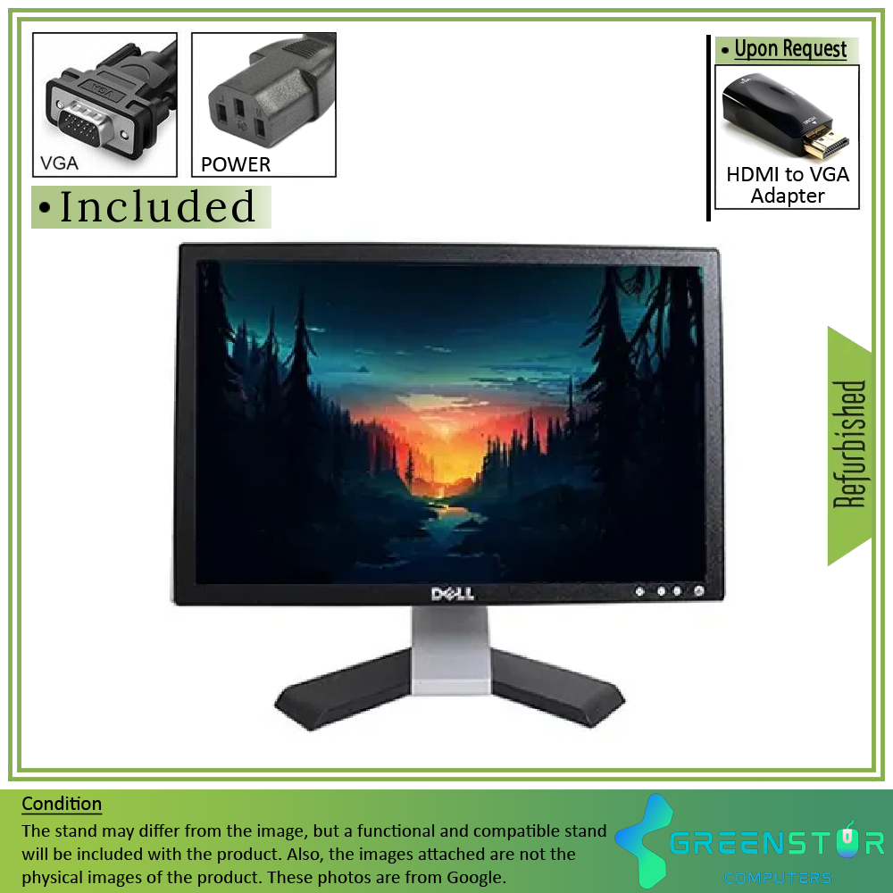 Refurbished(Good) - Dell Professional P190S 19" Squre 1280x1024 HD+ LCD TN Flat Panel Monitor | VGA, DVI