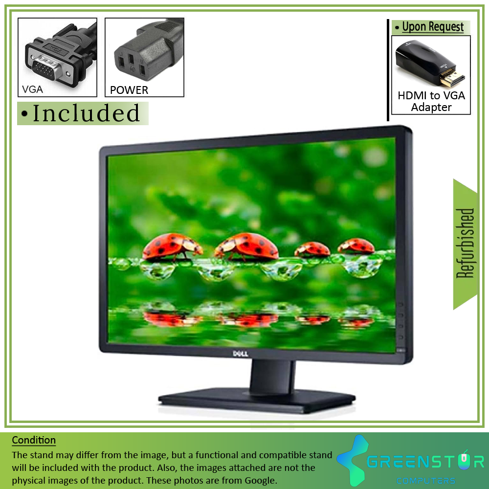 Refurbished(Good) - Dell UltraSharp P2412H 24" Widescreen 1920x1080 Full HD LED monitor