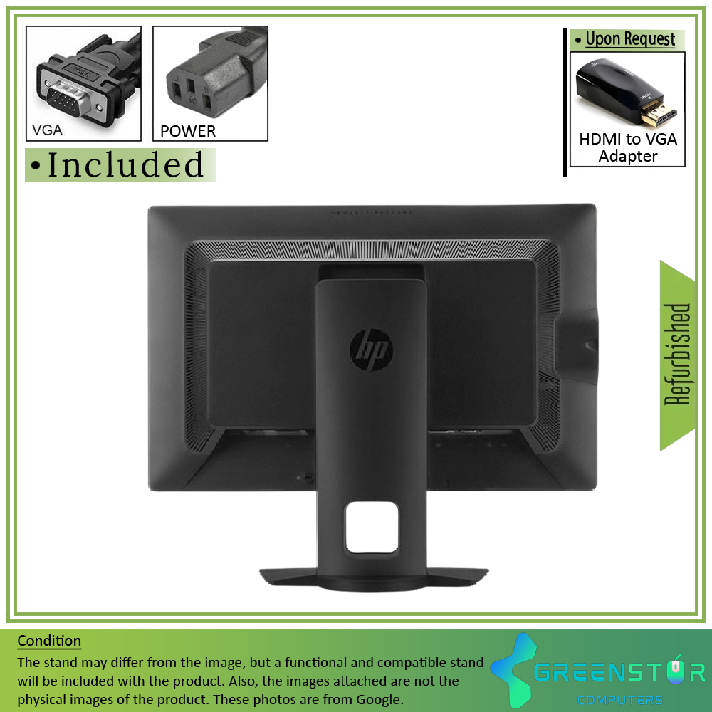 Refurbished(Good) - HP Z Display Z23i 23" 1920 x 1080 Full HD LED Backlit LCD IPS Monitor : VGA | DVI |  Display port 1.2