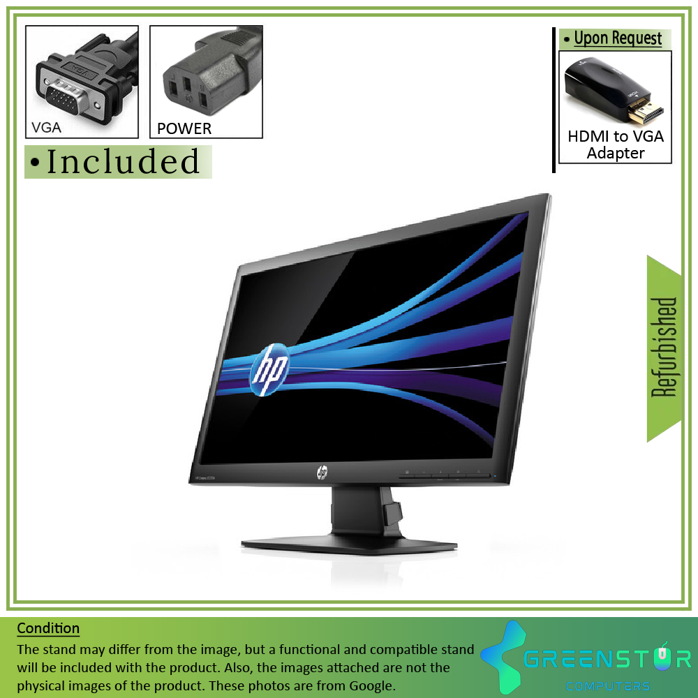 Refurbished(Good) - HP Compaq LE2202X 21.5" Widescreen 1920x1080 FHD LED Backlit LCD TN Monitor | VGA, DVI