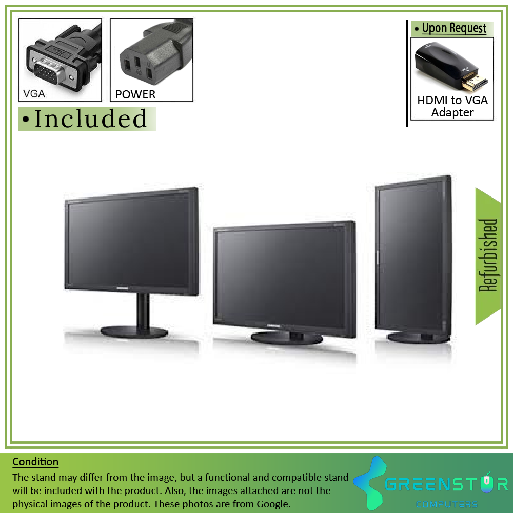 Refurbished(Good) - Samsung SyncMaster B2240 21.5" Widescreen 1680x1050 HD+ LED Backlit LCD TN Panel Monitor | VGA,DVI