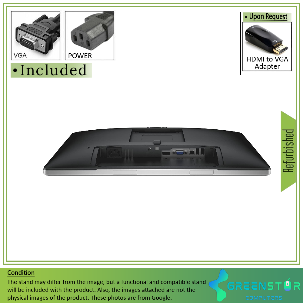Refurbished(Good) - Dell P2016 19.5" 1440x900 Widescreen LED Backlight LCD IPS Monitor | VGA, DisplayPort