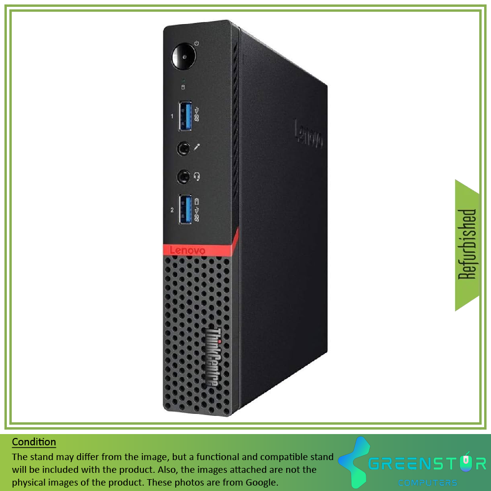 Refurbished (Good) - Lenovo ThinkCentre M900 Mini High-Performance  Tiny Desktop Computer PC | Intel Core i5 6500T upto 3.10 GHz | 8GB DDR4 RAM | No Hard drive | Windows 10 Pro