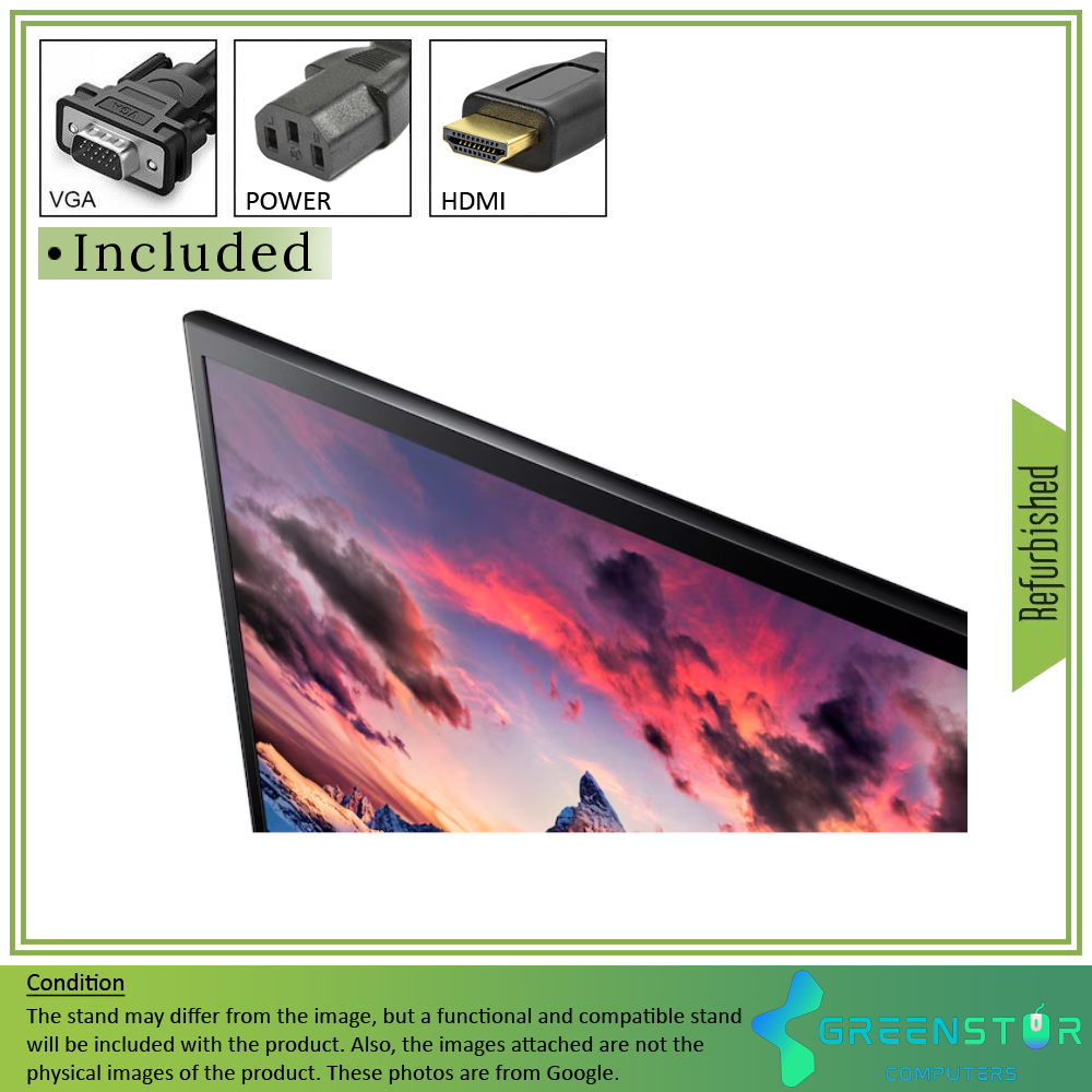 Refurbished(Good) - Samsung S27F350FH 27'' Widescreen 1920x1080 Full HD LED Backlight PLS Monitor : VGA D Sub | HDMI