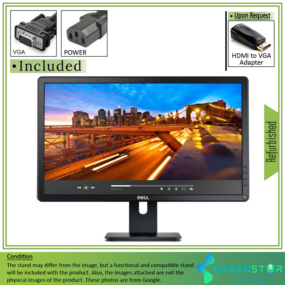 Refurbished(Good) - Dell E Series E2214H 21.5"  Widescreen 1920x1080 LED Backlight LCD TN Monitor | VGA, DVI