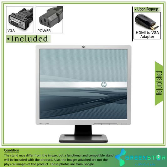Refurbished(Good) - HP Compaq LE1911 19" Square 1280x1024 HD+ CCFL backlight LCD TN Flat Panel Monitor | VGA