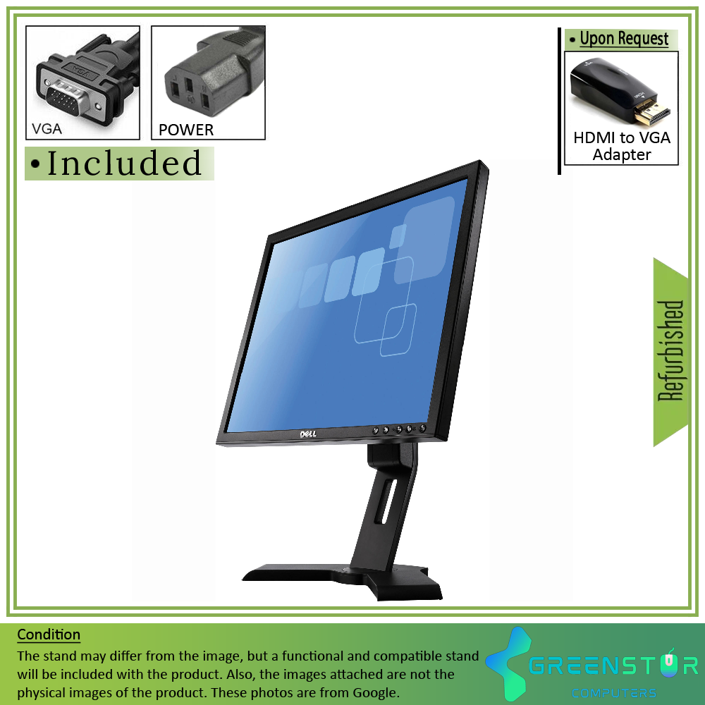 Refurbished(Good) - Dell Professional P190S 19" Squre 1280x1024 HD+ LCD TN Flat Panel Monitor | VGA, DVI