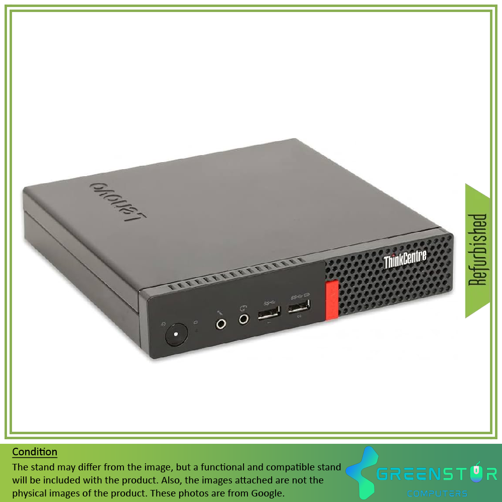 Refurbished (Good) - Lenovo Think Centre M910Q Tiny Desktop Computer | Core i5-7500T | 8GB | 256GB SSD