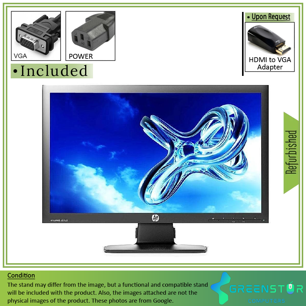 Refurbished(Good) - HP Compaq LE2202X 21.5" Widescreen 1920x1080 FHD LED Backlit LCD TN Monitor | VGA, DVI