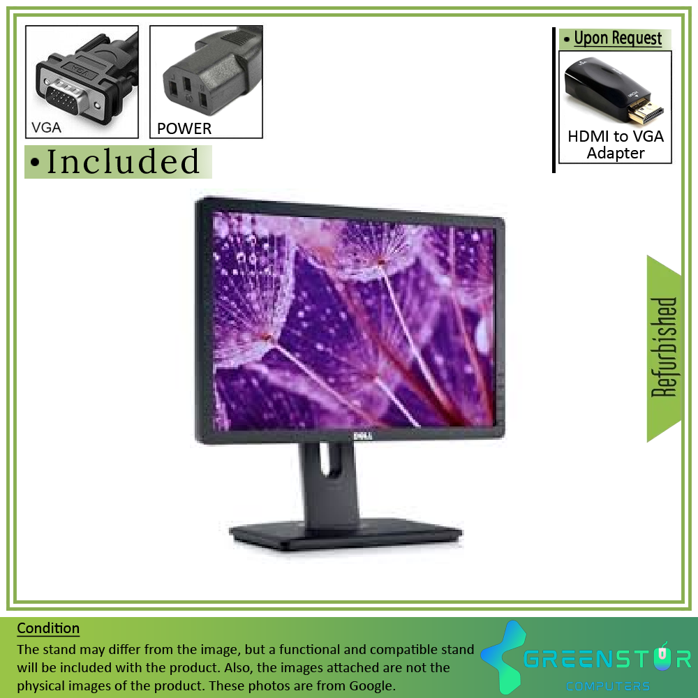 Refurbished(Good) - Dell Professional P1913S 19" 1280x1024 HD+ LED Backlight Flat panel Monitor | VGA -D, DVI-D, DisplayPort