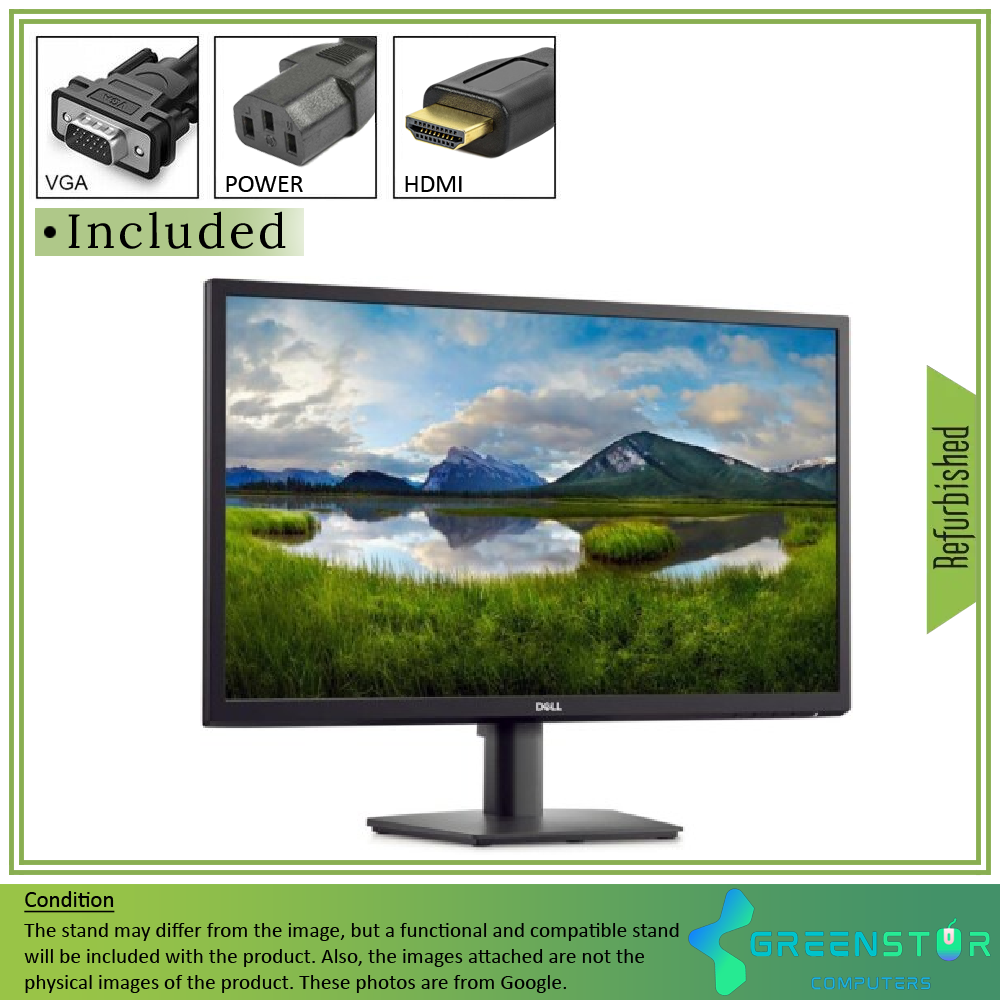 Refurbished(Good) - Dell E2423HN 23.8" Widescreen 1920x1080 Full HD LED Backlight VA LCD Monitor | VGA D-Sub, HDMI