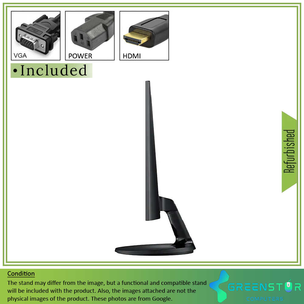 Refurbished(Good) - Samsung S24F354FHN 24"Widescreen 1920x1080 Full HD LED Backlight PLS Monitor | VGA D-Sub, HDMI