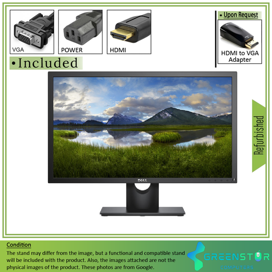 Refurbished(Good) - DELL E2418HN 23.8" Widescreen 1920x1080 LED Backlight LCD IPS Panel Monitor : VGA | HDMI 1.4
