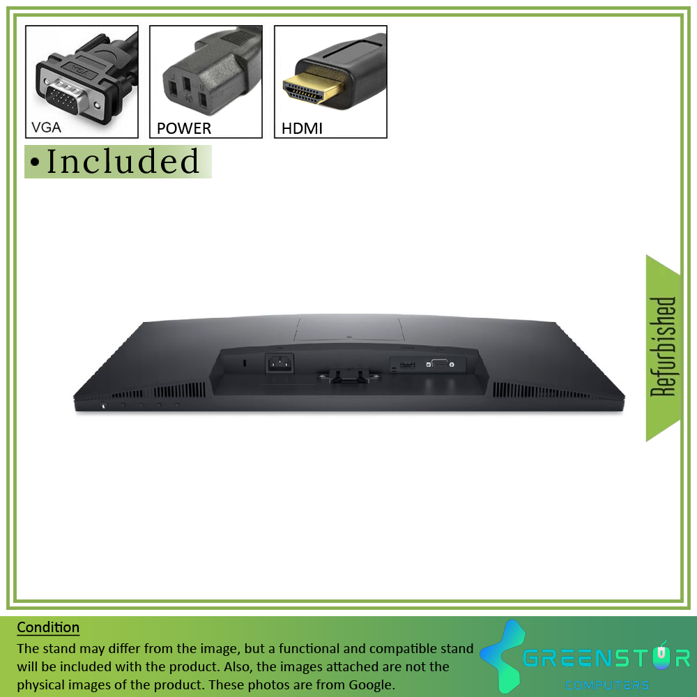 Refurbished(Good) - Dell E2423HN 23.8" Widescreen 1920x1080 Full HD LED Backlight VA LCD Monitor | VGA D-Sub, HDMI
