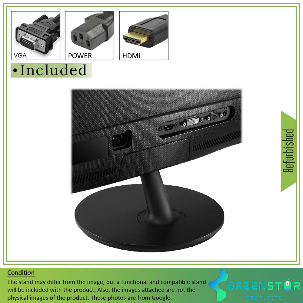 Refurbished(Good) - ASUS VS24AH-P 24" Widescreen 1920x1080 Full HD LED Backlight AH-IPS LCD Monitor | VGA D-Sub, DVI-D, HDMI 1.4