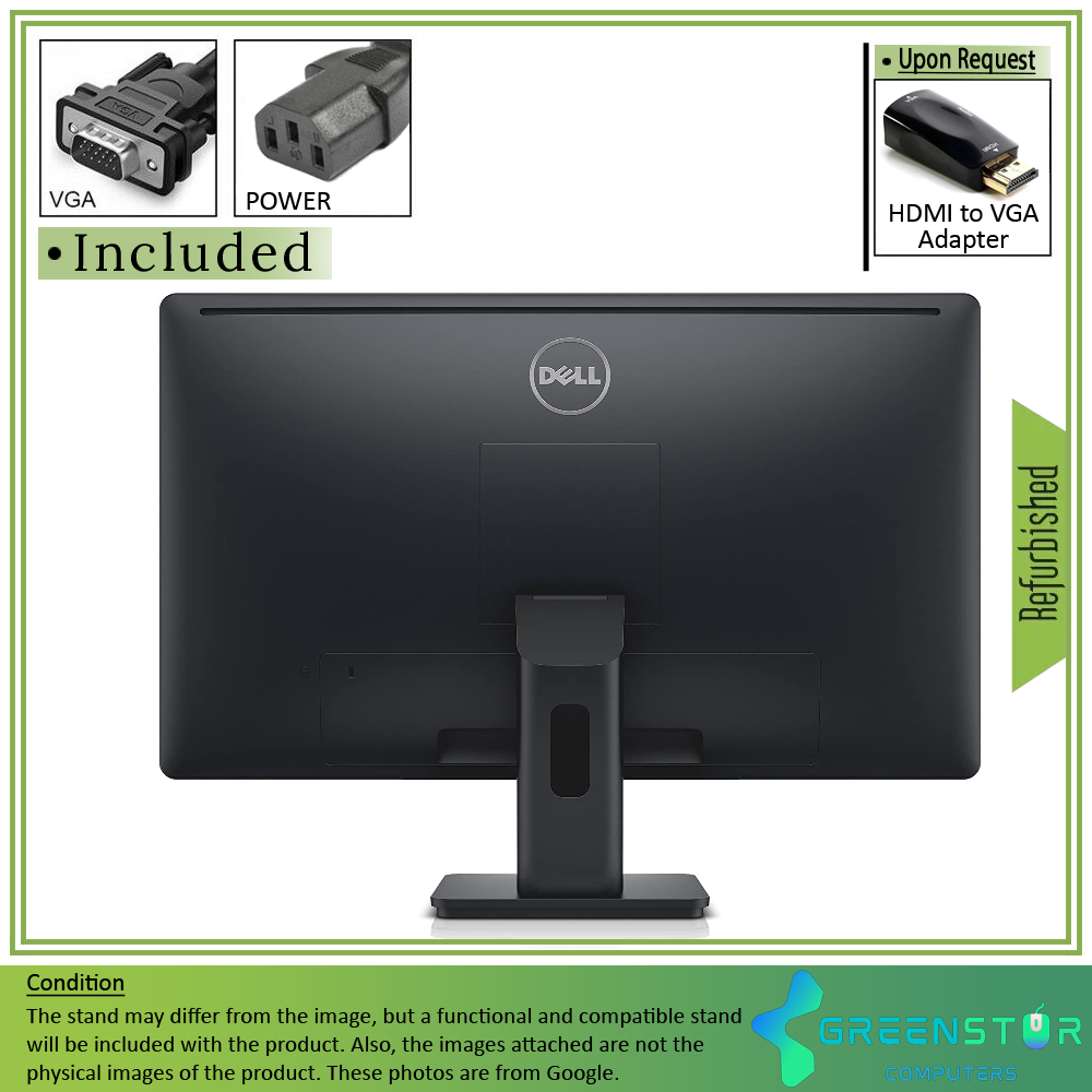 Refurbished(Good) - Dell E2414H 24" Widescreen 1920x1080 FHD LED Backlit LCD TN Monitor