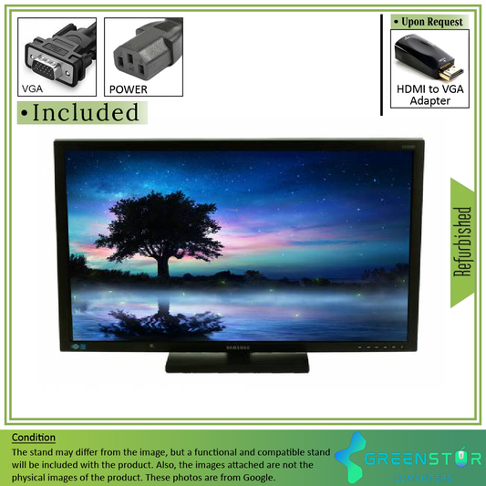 Refurbished(Good) - Samsung SE650 Series S27E650D 27" Widescreen 1920x1080 FHD LED Backlight LCD TN Monitor | VGA D, DVI-D, DisplayPort