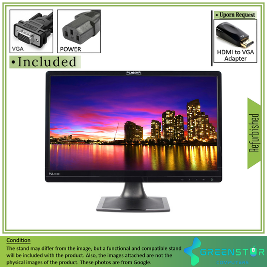 Refurbished(Good) - Planar Systems PLL2210W 21.5" Widescreen 1920 x 1080 full HD LCD Monitor