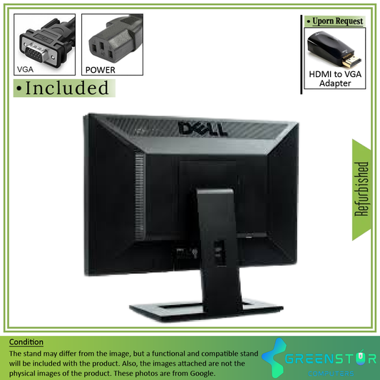 Refurbished(Good) - Dell E-Series E1909WF 19" Widescreen 1440x900 HD+ LCD VA Flat Panel Monitor | VGA, DVI