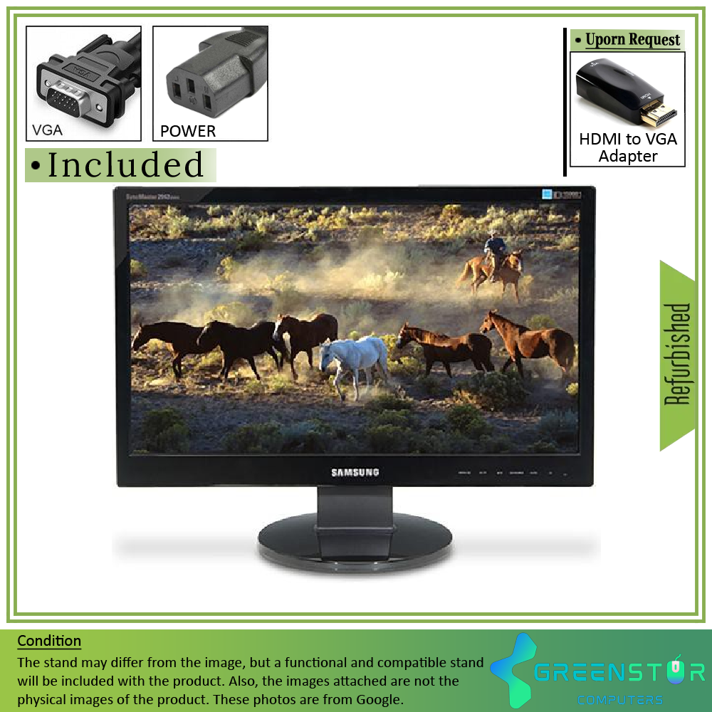 Refurbished(Good) - Samsung SyncMaster 2243SWX 21.5" Widescreen 1920x1080 FHD LCD VA Flat Panel Monitor | VGA, DVI