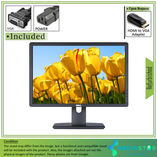 Refurbished(Good)/ B Grade- Dell E-Series E2213Hb 22" 1920x1080 FHD Widescreen LED Backlight LCD TN Monitor |  VGA, DVI