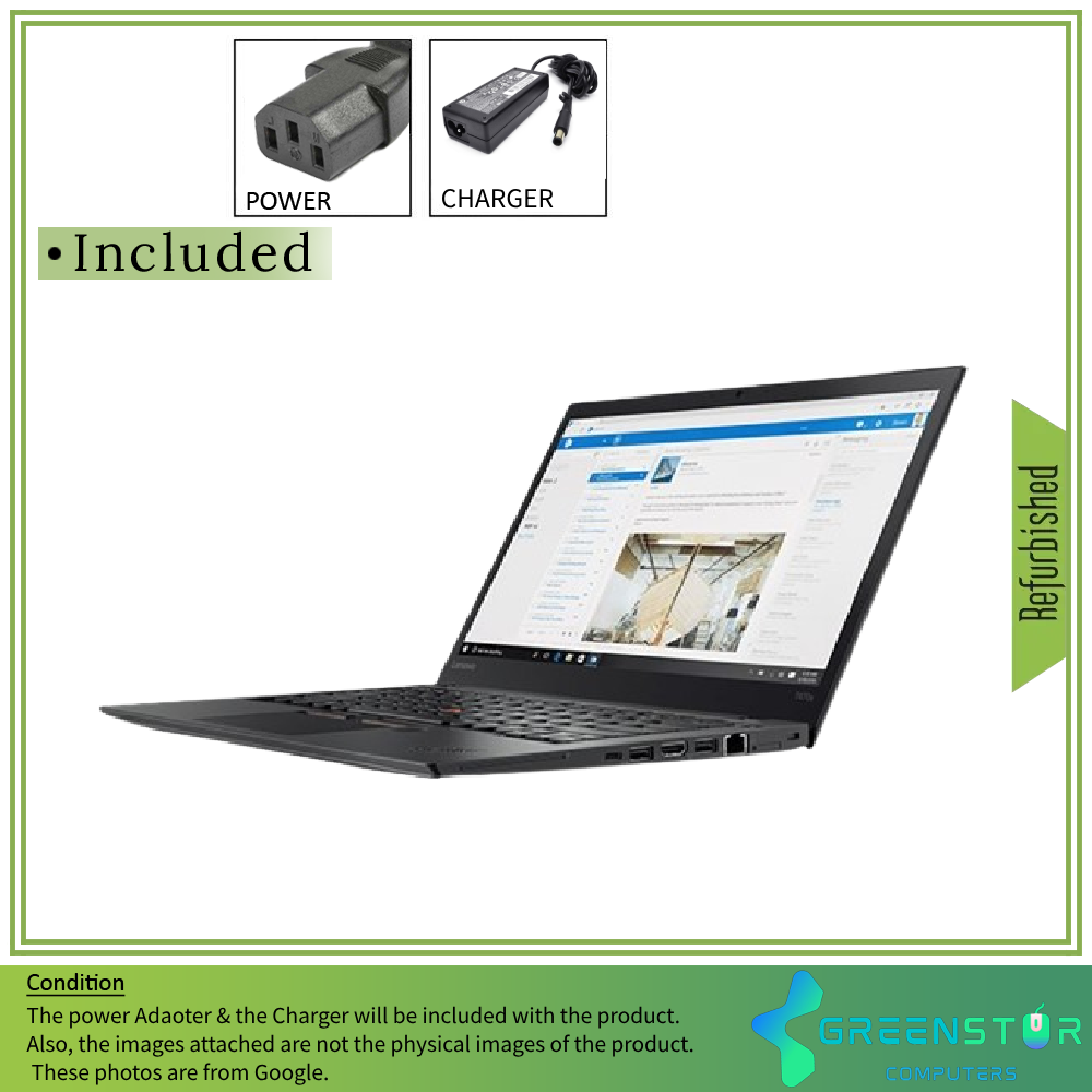 Refurbished(Good) -  Lenovo ThinkPad T470s 14" 1920 x 1080 FHD  IPS Laptop | Intel Core i7-6600U | 12GB RAM