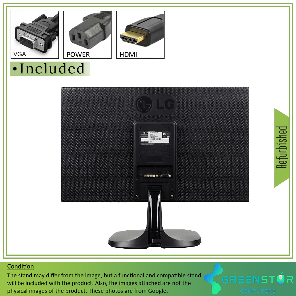Refurbished(Good) - LG 22M45D-B 22" Widescreen 1920 x 1080 Full HD TN LCD Monitor | VGA D-Sub, DVI-D
