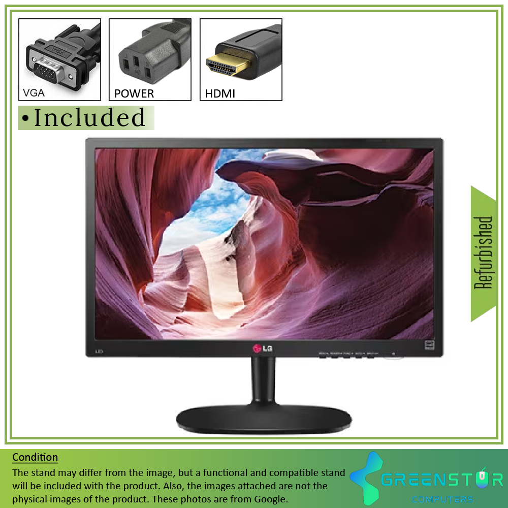 Refurbished(Good) - LG 22M45D-B 22" Widescreen 1920 x 1080 Full HD TN LCD Monitor | VGA D-Sub, DVI-D