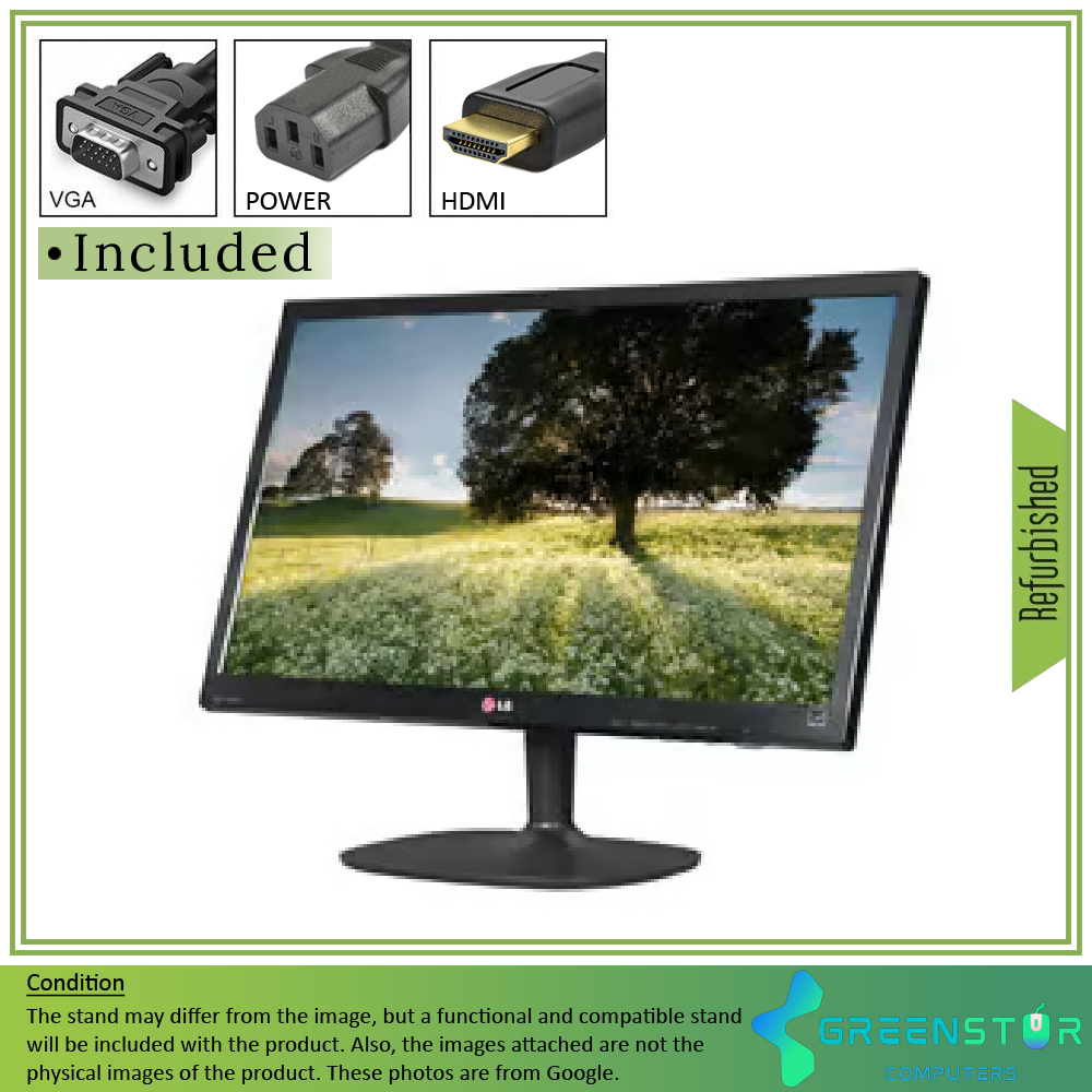 Refurbished(Good) - LG 22M45D-B 22" Widescreen 1920 x 1080 Full HD TN LCD Monitor | VGA D-Sub, DVI-D