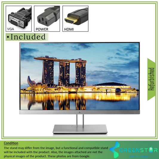 Refurbished(Good) - HP EliteDisplay E233 23" Widescreen 1920x1080 Full HD LED backlit IPS LCD Monitor | DisplayPort, HDMI Standard, VGA D