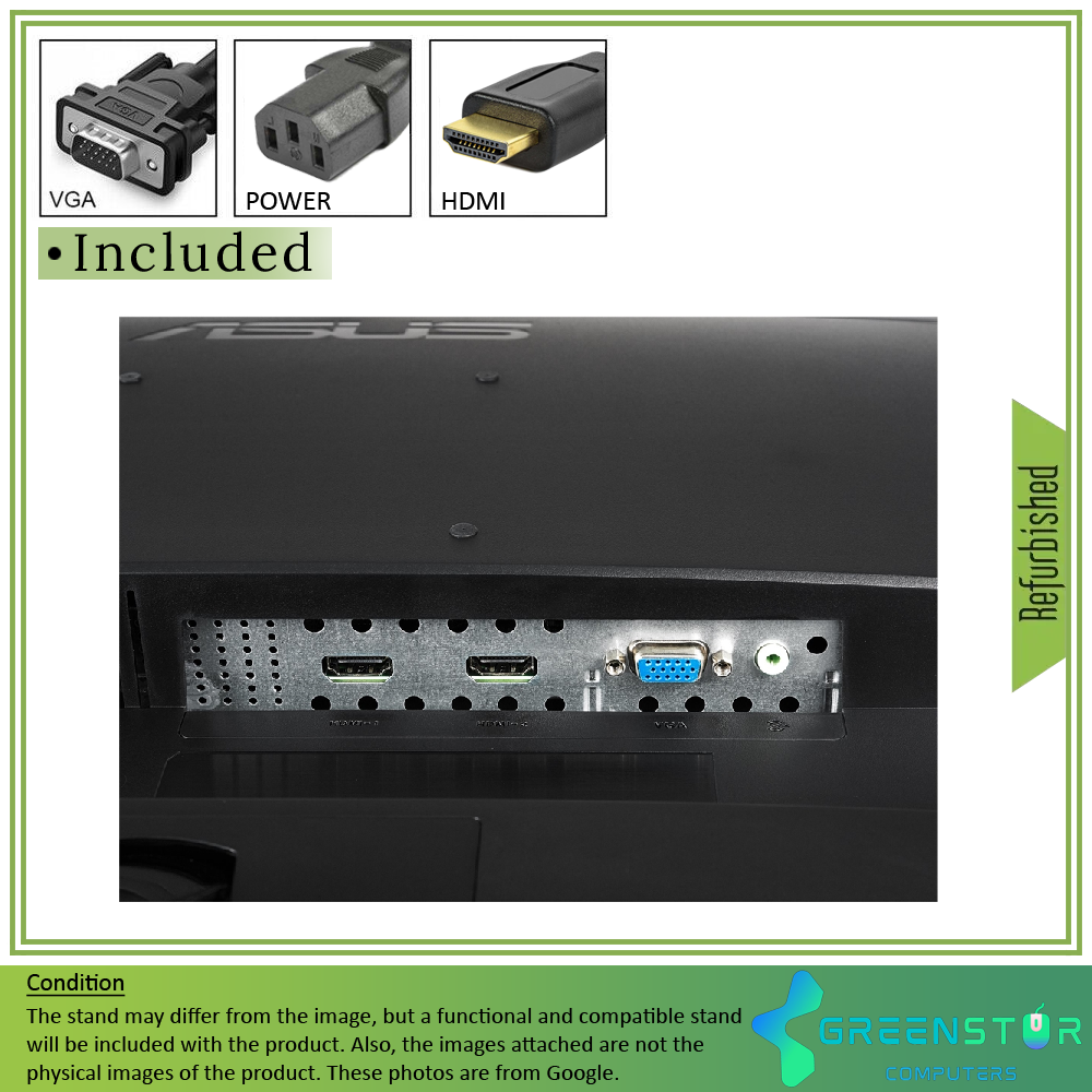 Refurbished(Good) - ASUS VP278 27" Widescreen 1920x1080 FHD LED Backlight LCD Gaming TN Flat Panel Monitor | VGA-D, HDMI Standard